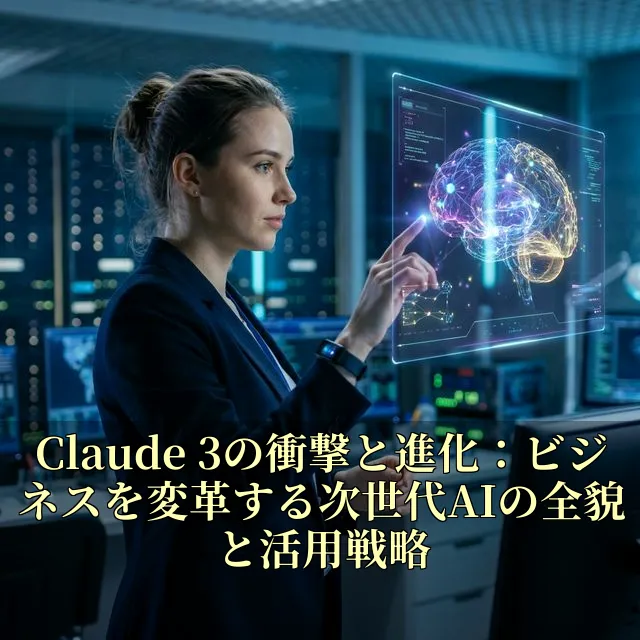 Claude 3の衝撃と進化：ビジネスを変革する次世代AIの全貌と活用戦略