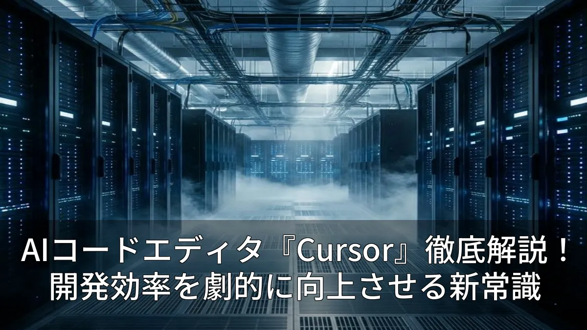 AIコードエディタ『Cursor』徹底解説！開発効率を劇的に向上させる新常識