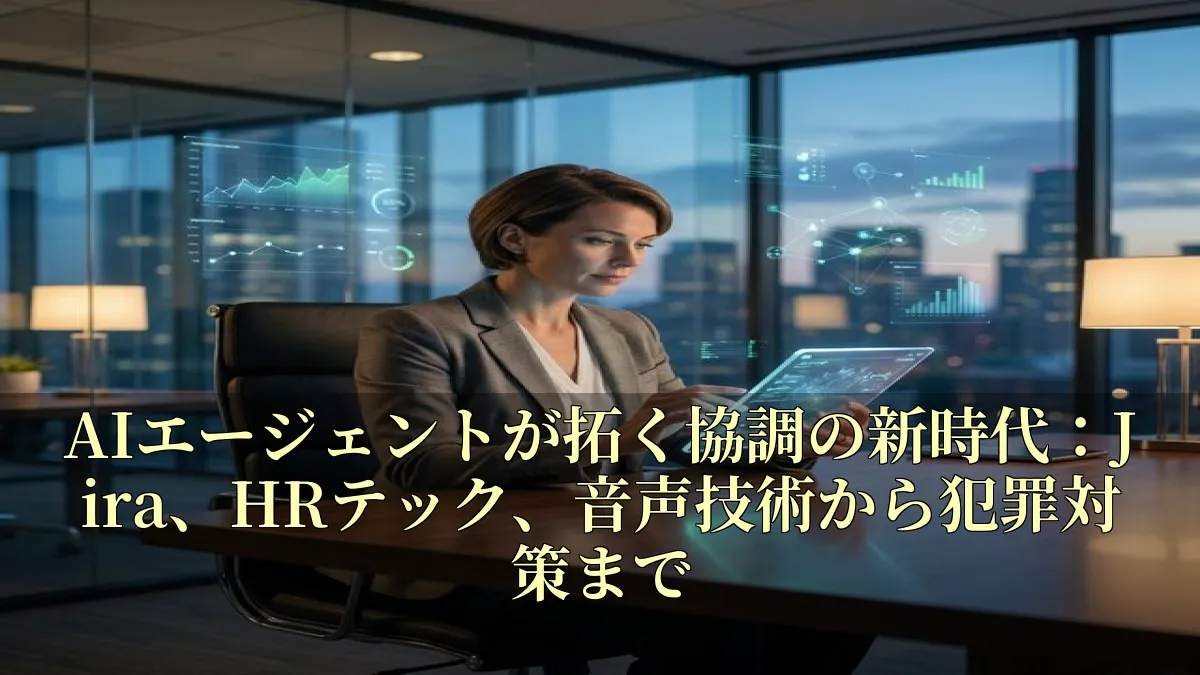 AIエージェントが拓く協調の新時代：Jira、HRテック、音声技術から犯罪対策まで