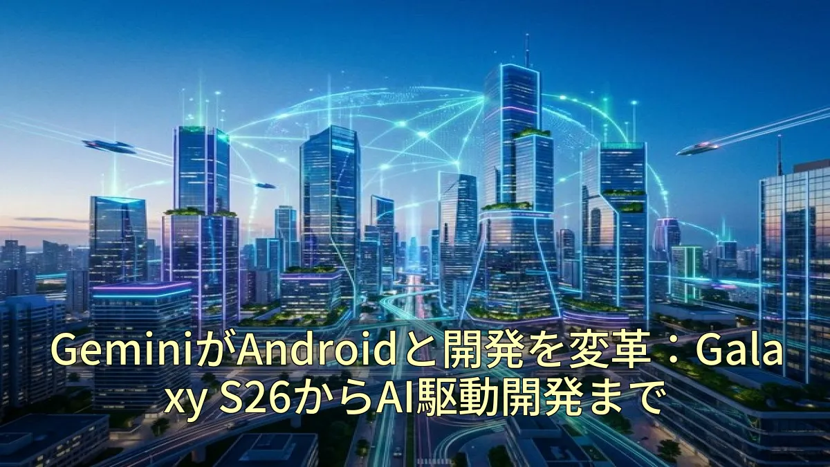 GeminiがAndroidと開発を変革：Galaxy S26からAI駆動開発まで