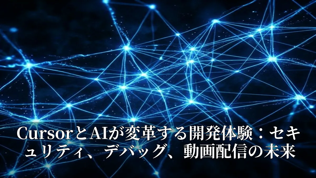 CursorとAIが変革する開発体験：セキュリティ、デバッグ、動画配信の未来