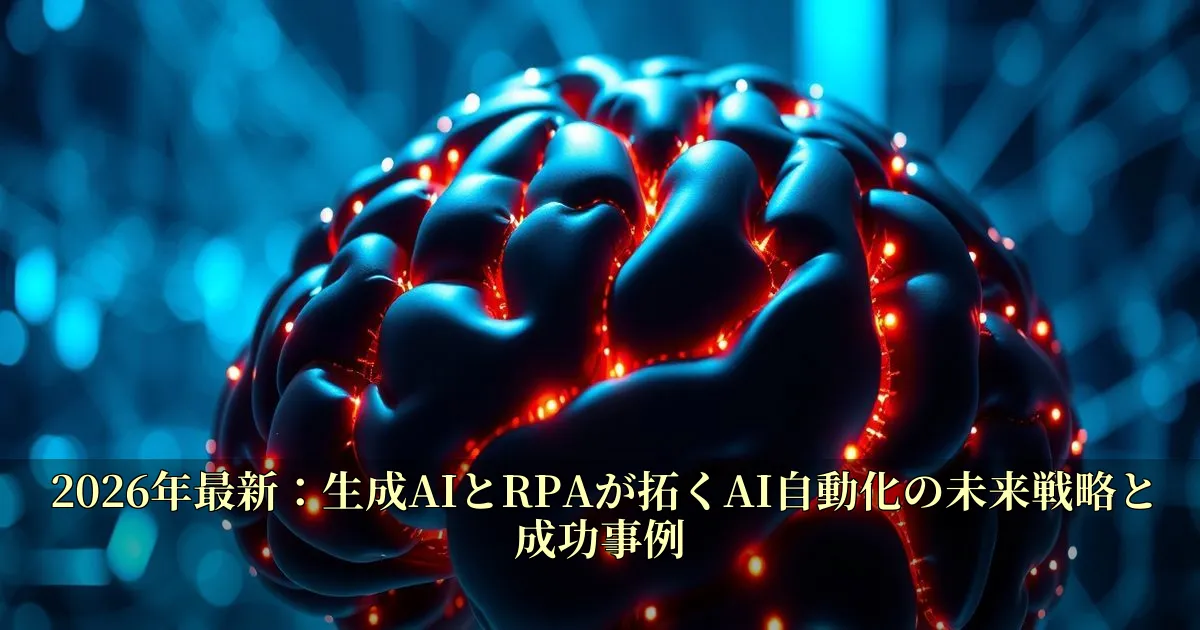 2026年最新：生成AIとRPAが拓くAI自動化の未来戦略と成功事例