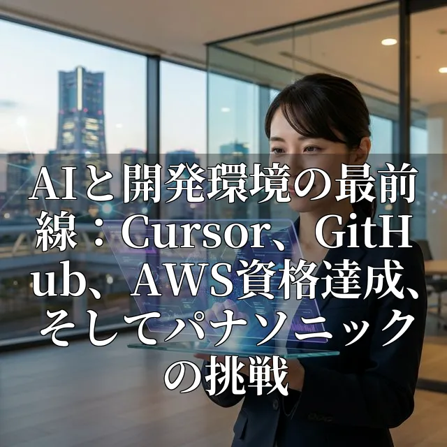AIと開発環境の最前線：Cursor、GitHub、AWS資格達成、そしてパナソニックの挑戦