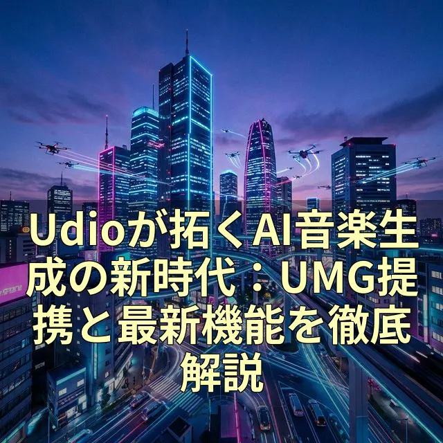 Udioが拓くAI音楽生成の新時代：UMG提携と最新機能を徹底解説