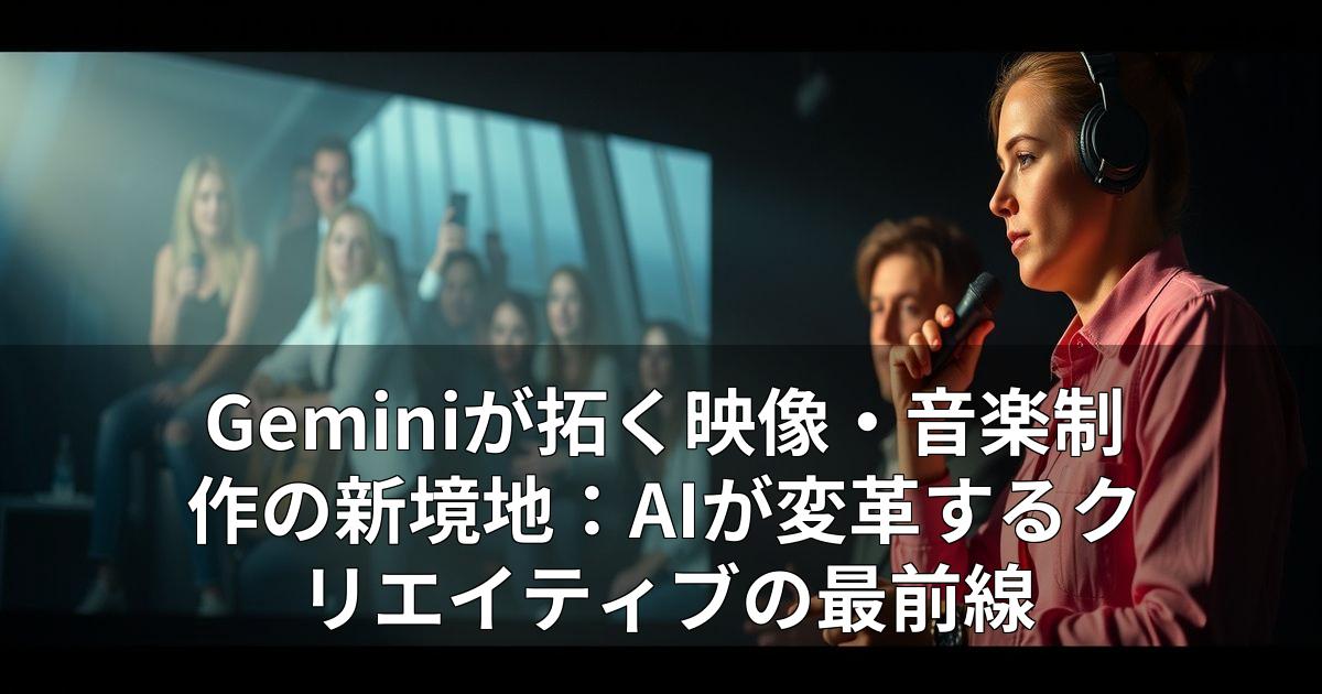 Geminiが拓く映像・音楽制作の新境地：AIが変革するクリエイティブの最前線 11
