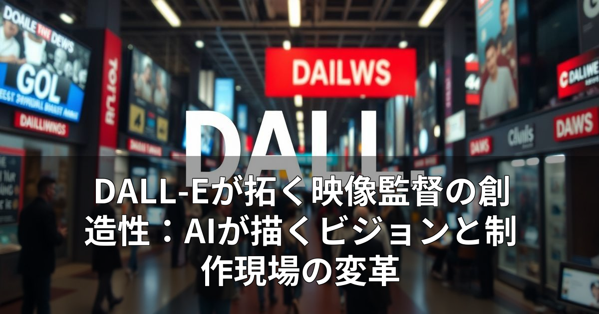 DALL-Eが拓く映像監督の創造性：AIが描くビジョンと制作現場の変革 11