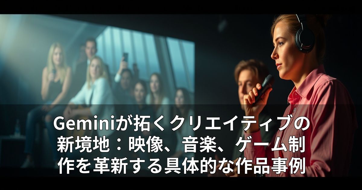 Geminiが拓くクリエイティブの新境地：映像、音楽、ゲーム制作を革新する具体的な作品事例 11