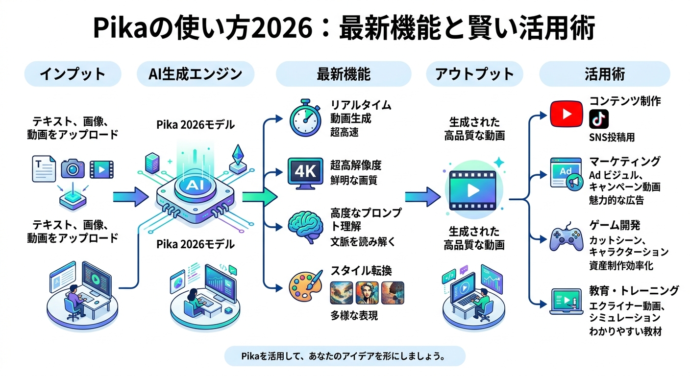 Pika使い方2026：最新機能と賢い活用術 図解