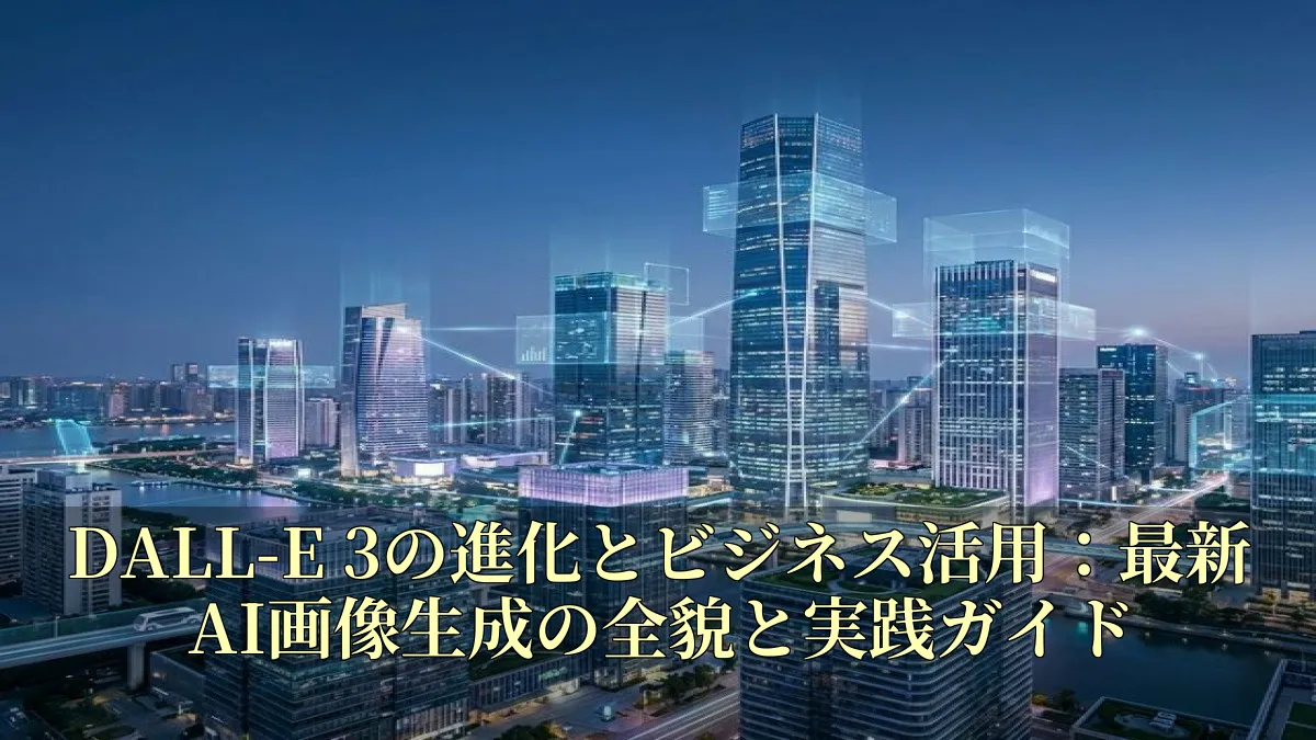 DALL-E 3の進化とビジネス活用：最新AI画像生成の全貌と実践ガイド