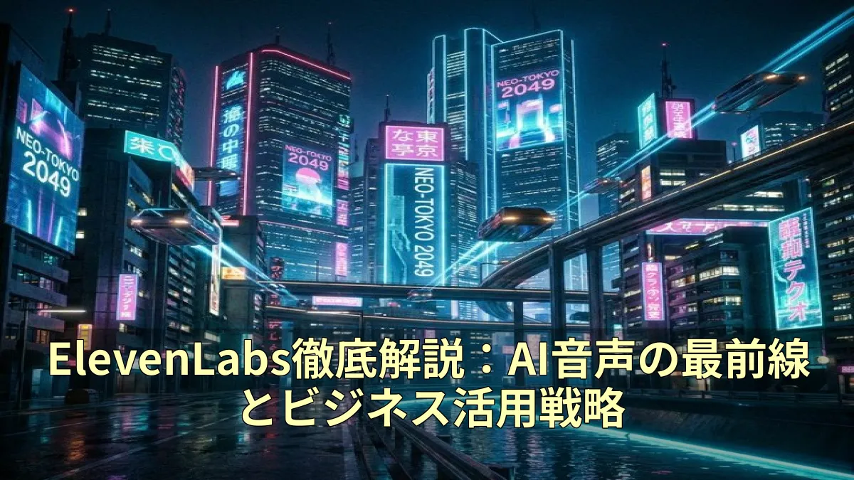 ElevenLabs徹底解説：AI音声の最前線とビジネス活用戦略