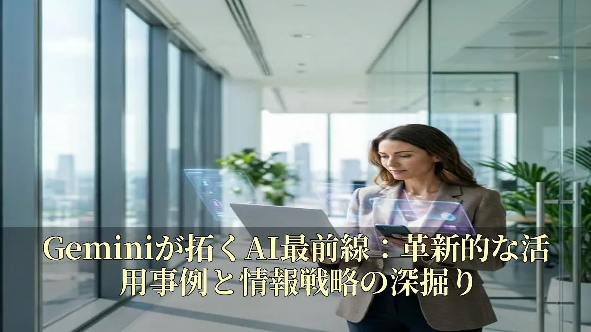 Geminiが拓くAI最前線：革新的な活用事例と情報戦略の深掘り