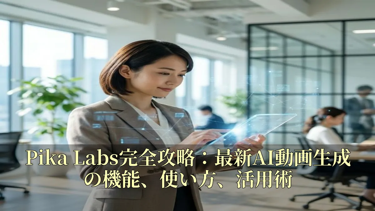 Pika Labs完全攻略：最新AI動画生成の機能、使い方、活用術