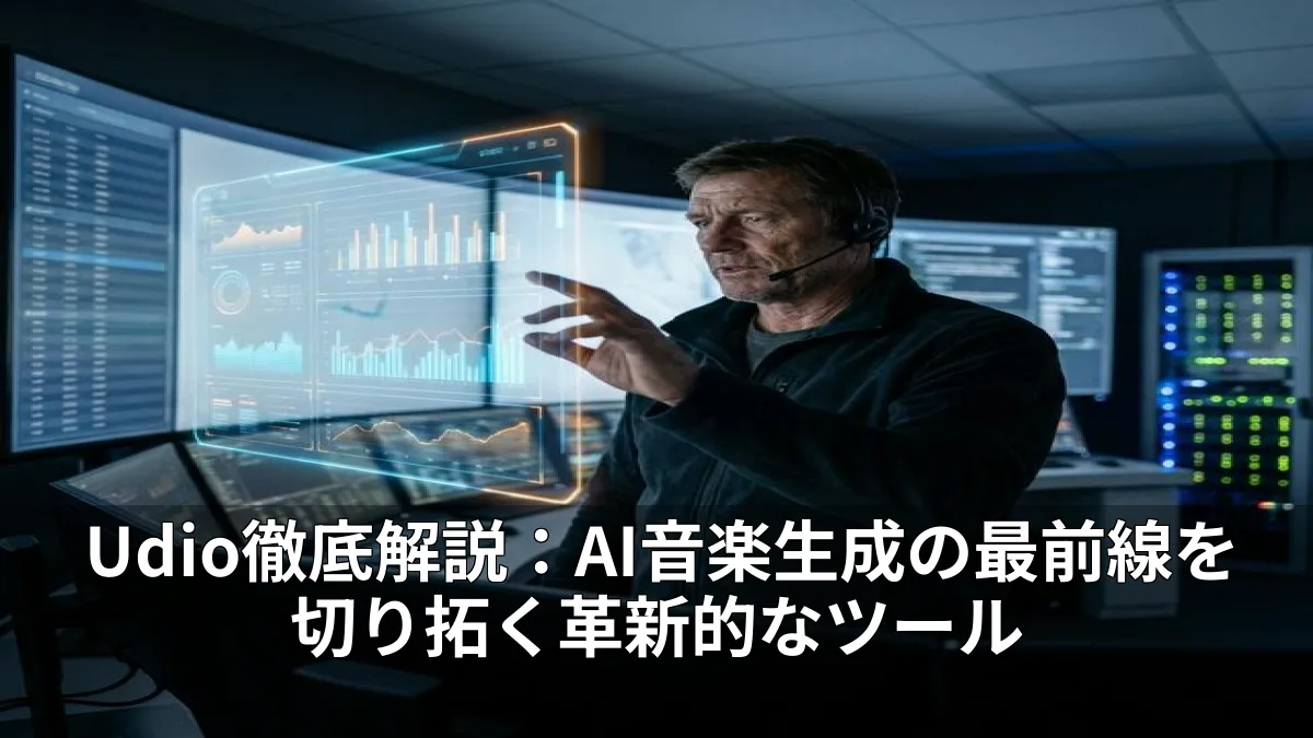 Udio徹底解説：AI音楽生成の最前線を切り拓く革新的なツール