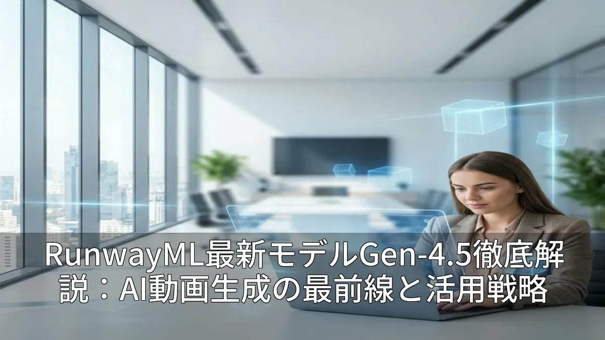 RunwayML最新モデルGen-4.5徹底解説：AI動画生成の最前線と活用戦略