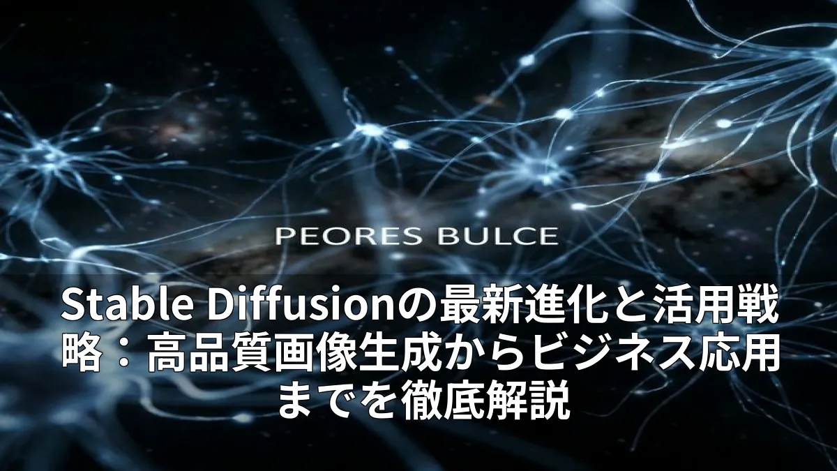 Stable Diffusionの最新進化と活用戦略：高品質画像生成からビジネス応用までを徹底解説