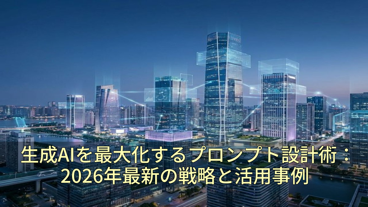 生成AIを最大化するプロンプト設計術：2026年最新の戦略と活用事例