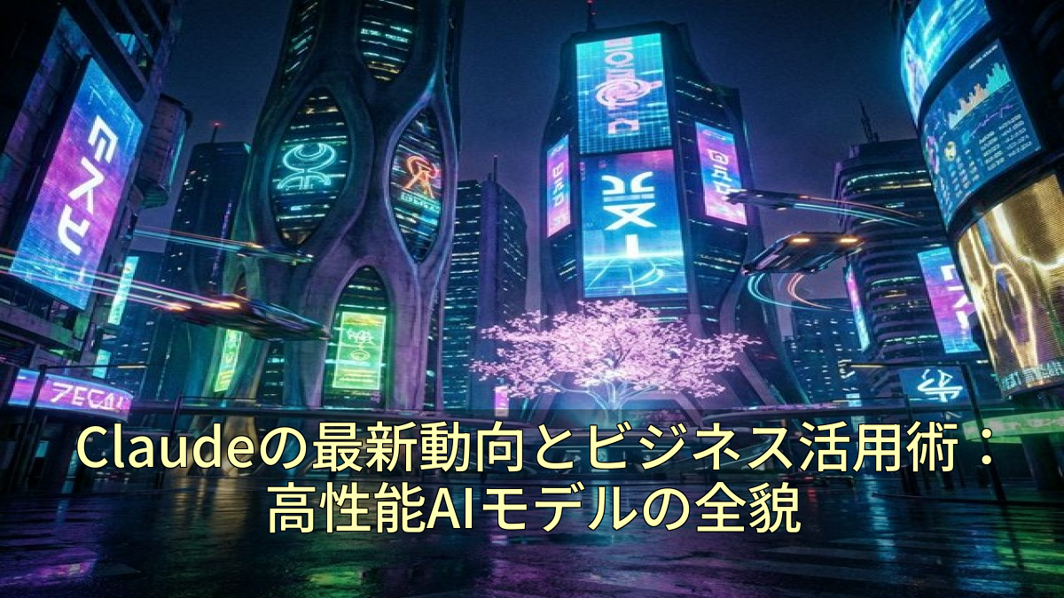Claudeの最新動向とビジネス活用術：高性能AIモデルの全貌