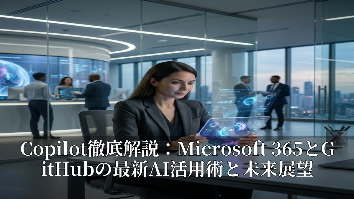 Copilot徹底解説：Microsoft 365とGitHubの最新AI活用術と未来展望