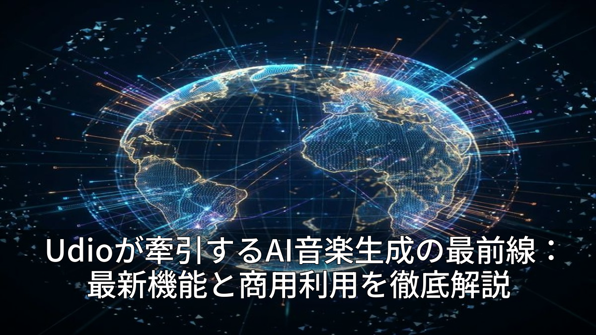 Udioが牽引するAI音楽生成の最前線：最新機能と商用利用を徹底解説