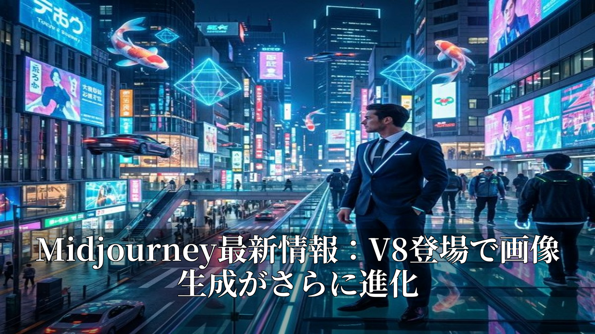 Midjourney最新情報：V8登場で画像生成がさらに進化