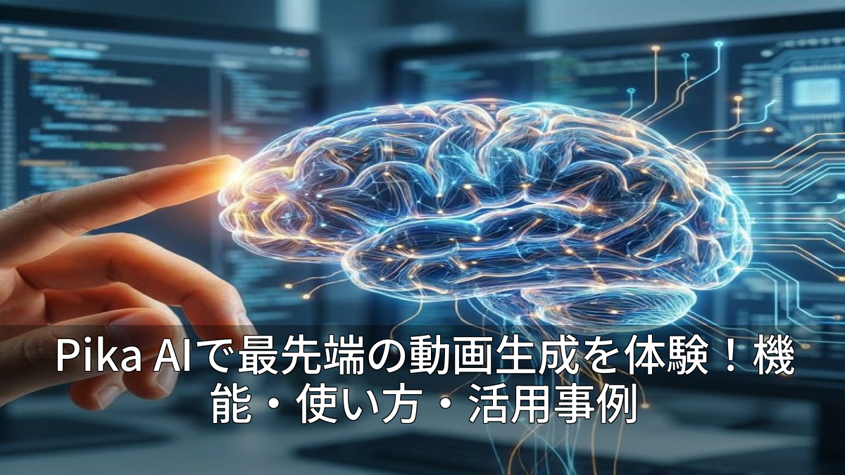 Pika AIで最先端の動画生成を体験！機能・使い方・活用事例