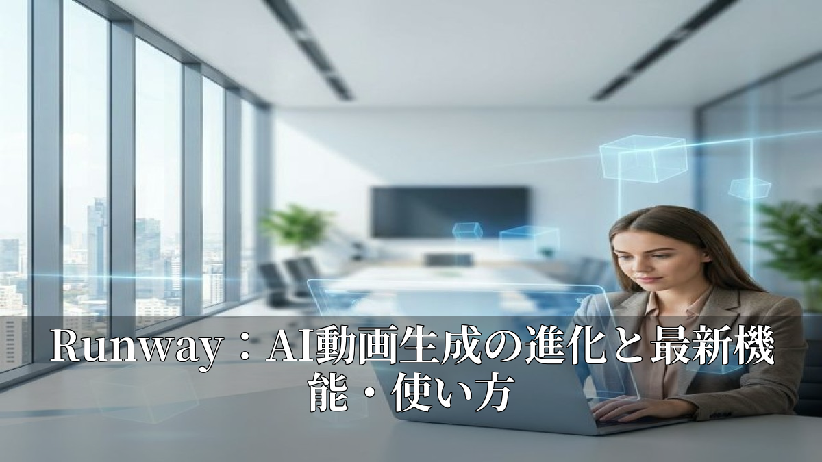 Runway：AI動画生成の進化と最新機能・使い方