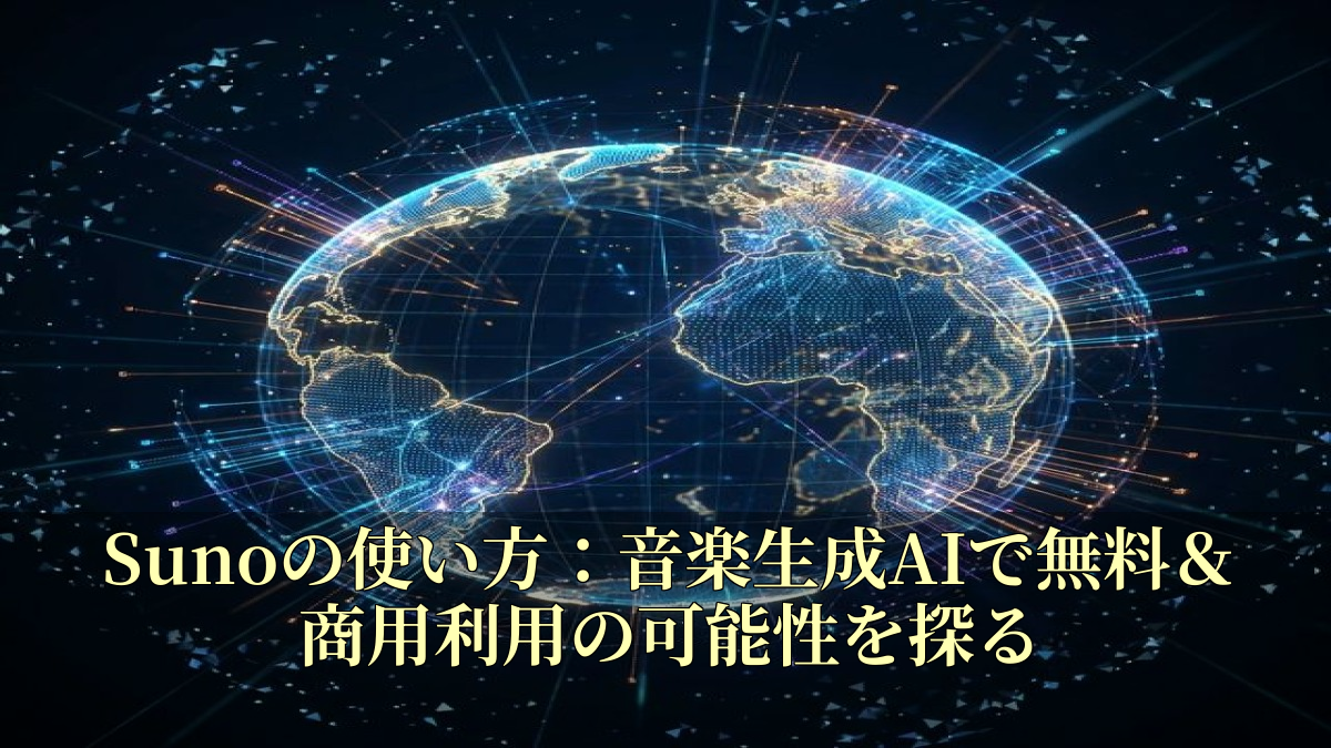 Sunoの使い方：音楽生成AIで無料＆商用利用の可能性を探る