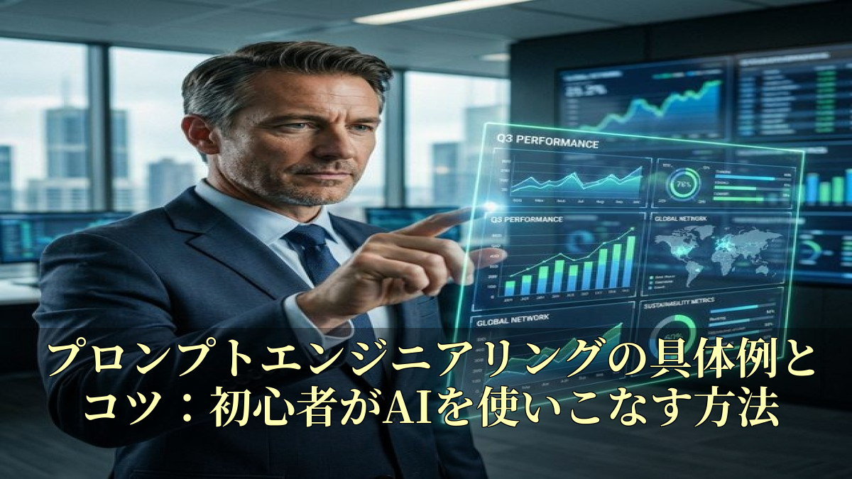 プロンプトエンジニアリングの具体例とコツ：初心者がAIを使いこなす方法