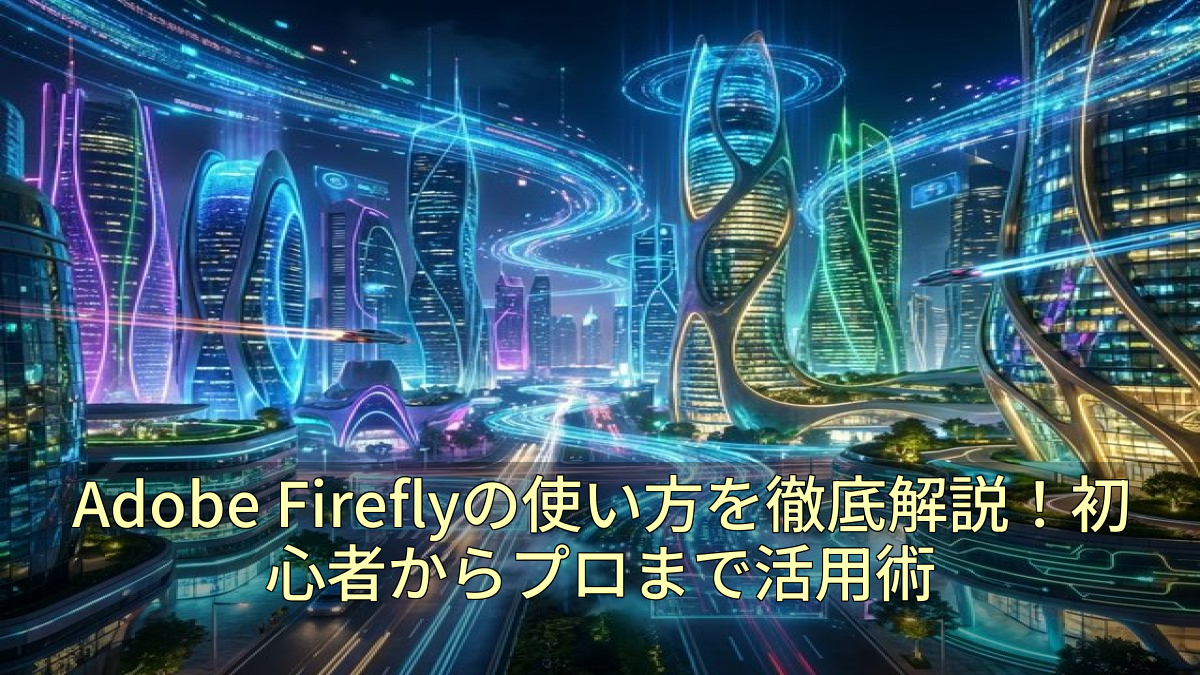 Adobe Fireflyの使い方を徹底解説！初心者からプロまで活用術