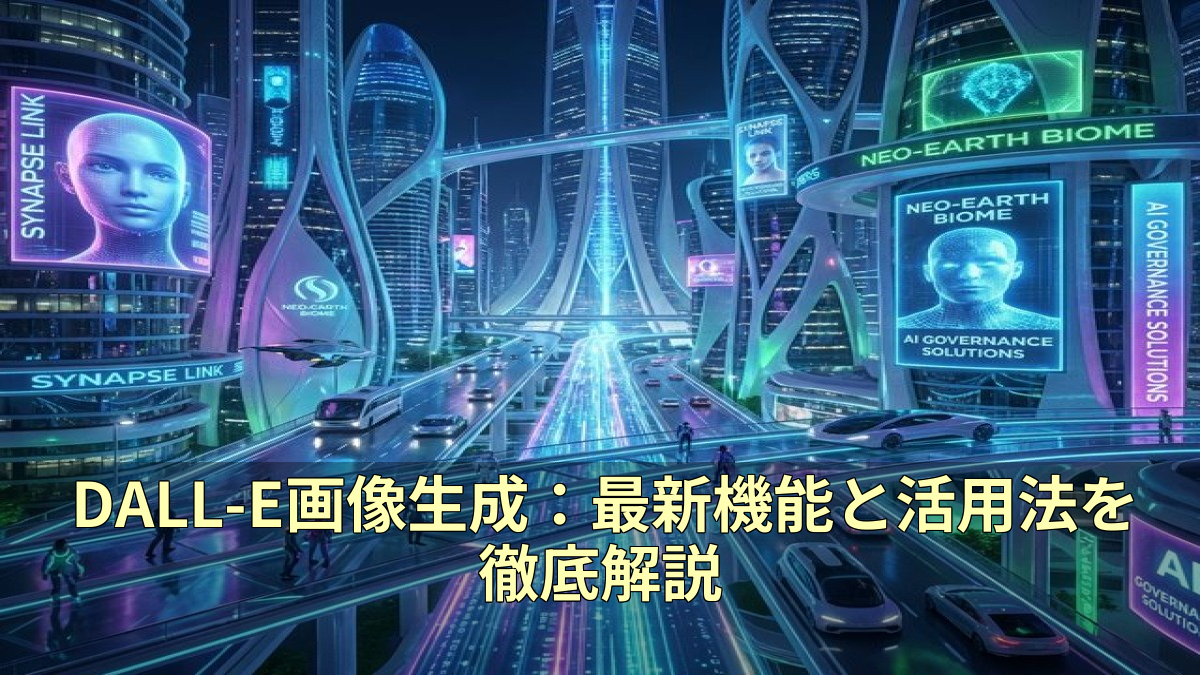 DALL-E画像生成：最新機能と活用法を徹底解説