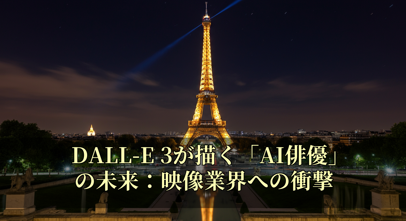 DALL-E 3が描く「AI俳優」の未来：映像業界への衝撃 11